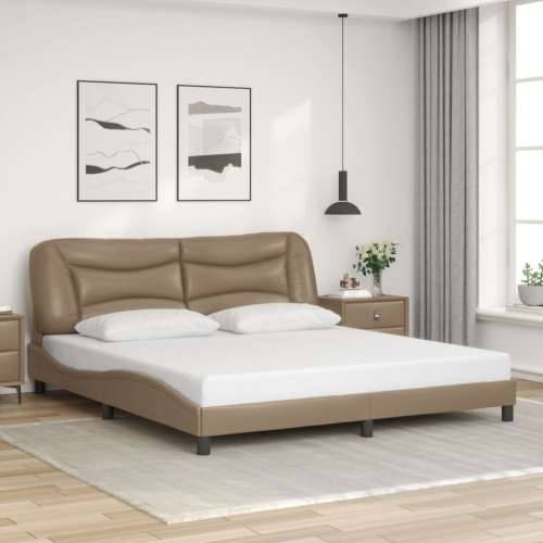 Okvir za krevet s uzglavljem cappuccina 180x200 cm umjetne koža - Boja cappuccina 180 x 200 cm Cijena