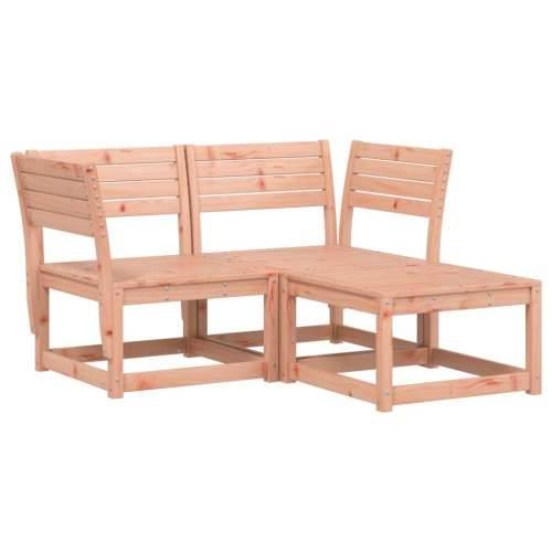 Vrtna garnitura - 3-dijelni set vrtnih sofa od masivnog drva duglazije - Prirodni douglas bez jastuka 3 Cijena