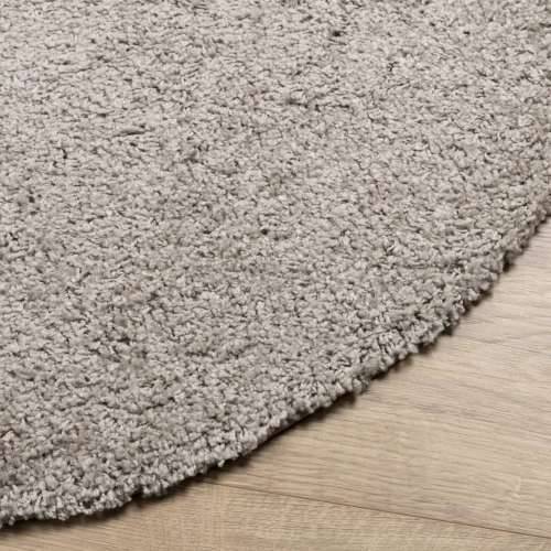 Čupavi tepih PAMPLONA s visokim vlaknima moderni bež Ø 100 cm - Bež Ø 100 cm Cijena