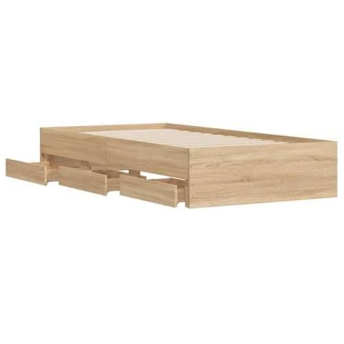 Okvir za krevet s ladicama boja hrasta 90x200 cm - sonoma hrast 90 x 200 cm Cijena