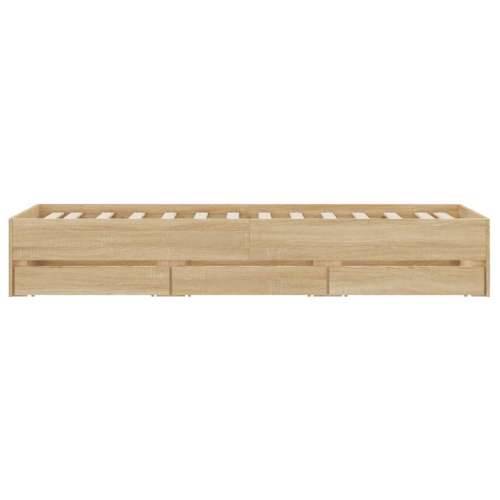 Okvir za krevet s ladicama boja hrasta 90x200 cm - sonoma hrast 90 x 200 cm Cijena