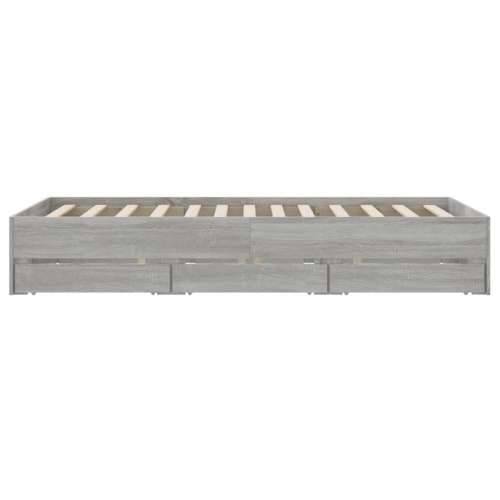 Okvir za krevet s ladicama boja sivog hrasta 135x190 cm - Sivi hrast sonoma 135 x 190 cm Cijena