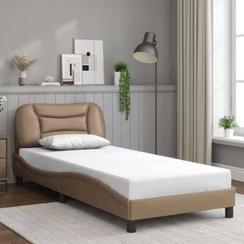Okvir za krevet s uzglavljem cappuccino 90x200 cm umjetna koža - Boja cappuccina 90 x 200 cm Cijena