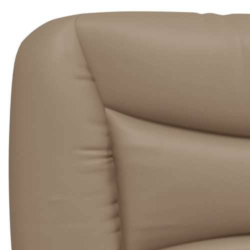 Okvir za krevet s uzglavljem cappuccino 140x190 cm umjetna koža - Boja cappuccina 140 x 190 cm Cijena