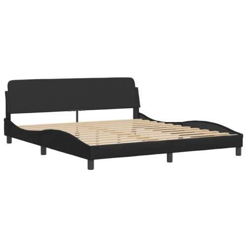 Okvir za krevet s uzglavljem crni 180x200 cm od umjetne kože - Crna 180 x 200 cm Cijena