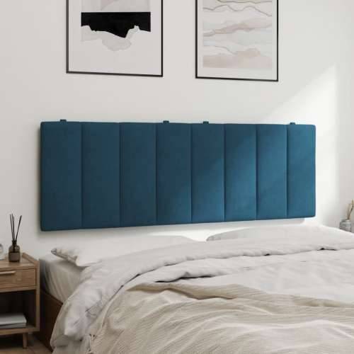 Jastuk za uzglavlje plavi 120 cm baršunasti - Plava 120 cm 1 Cijena