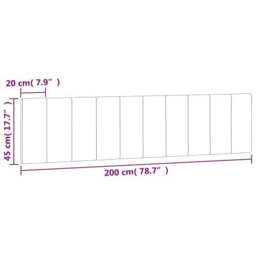 Jastuk za uzglavlje tamnosivi 200 cm baršunasti Tamno siva 200 cm 1 Cijena