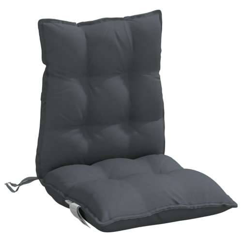 Jastuci za stolice s niskim naslonom 4 kom antracit od tkanine Antracit 4 with 2 elastic straps Cijena
