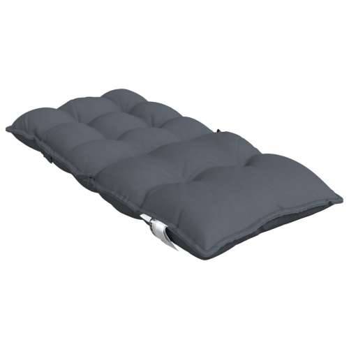 Jastuci za stolice s niskim naslonom 4 kom antracit od tkanine Antracit 4 with 2 elastic straps Cijena
