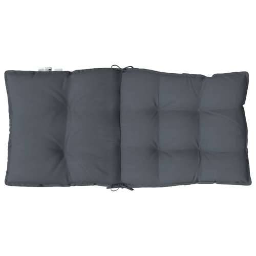 Jastuci za stolice s niskim naslonom 4 kom antracit od tkanine Antracit 4 with 2 elastic straps Cijena