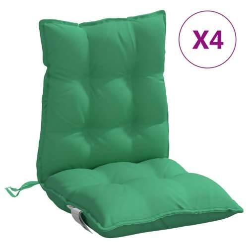 Jastuci za stolice s niskim naslonom 4 kom zeleni od tkanine Zelena 4 with 2 elastic straps Cijena