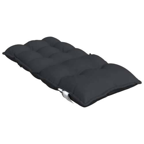 Jastuci za stolice s niskim naslonom 4 kom crni tkanina Oxford - Crna 4 with 2 elastic straps Cijena