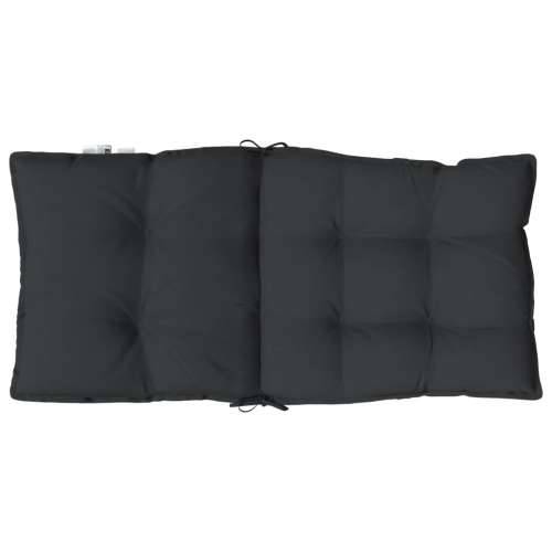 Jastuci za stolice s niskim naslonom 4 kom crni tkanina Oxford - Crna 4 with 2 elastic straps Cijena