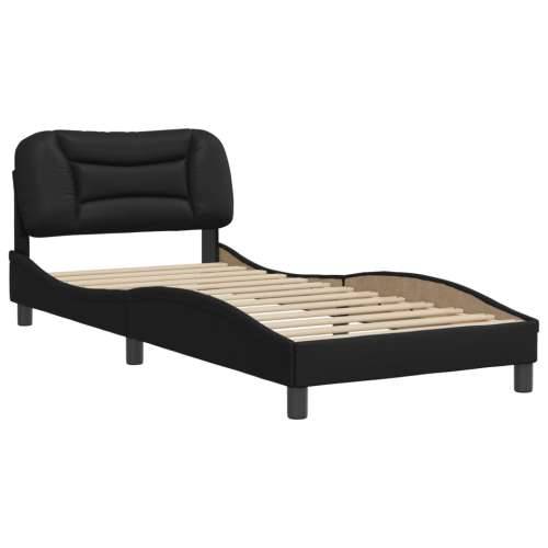 Okvir za krevet s uzglavljem crni 90x200 cm od umjetne kože - Crna 90 x 200 cm Cijena