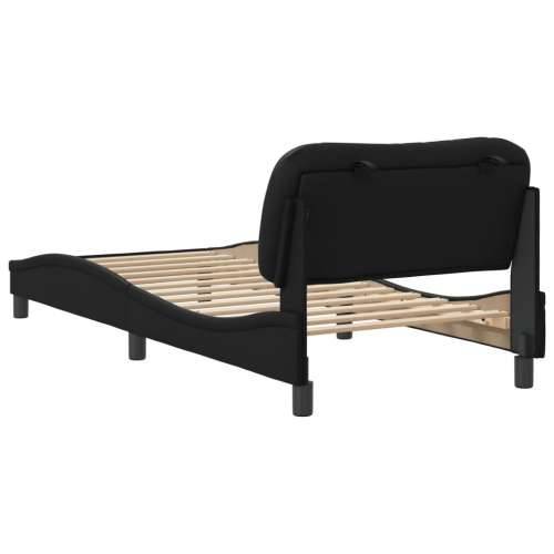 Okvir za krevet s uzglavljem crni 90x200 cm od umjetne kože - Crna 90 x 200 cm Cijena