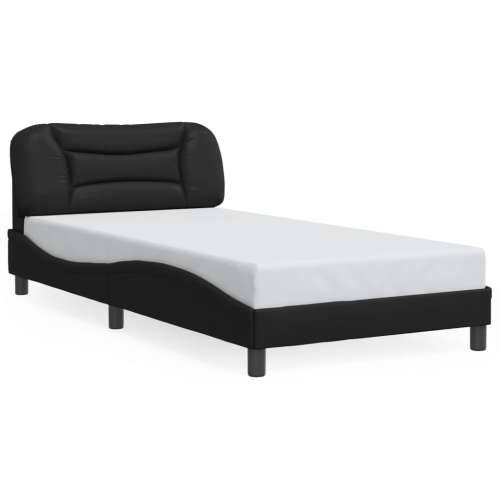 Okvir za krevet s uzglavljem crni 100x200 cm od umjetne kože - Crna 100 x 200 cm Cijena