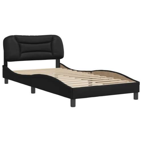 Okvir za krevet s uzglavljem crni 100x200 cm od umjetne kože - Crna 100 x 200 cm Cijena