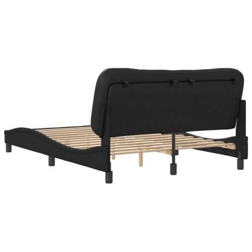 Okvir za krevet s uzglavljem crni 140x190 cm od umjetne kože - Crna 140 x 190 cm Cijena