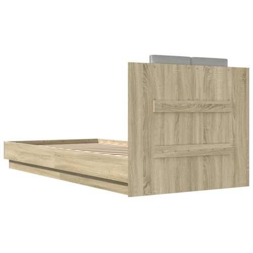 Okvir kreveta s uzglavljem LED boja hrasta sonome 100 x 200 cm - sonoma hrast 100 x 200 cm Cijena