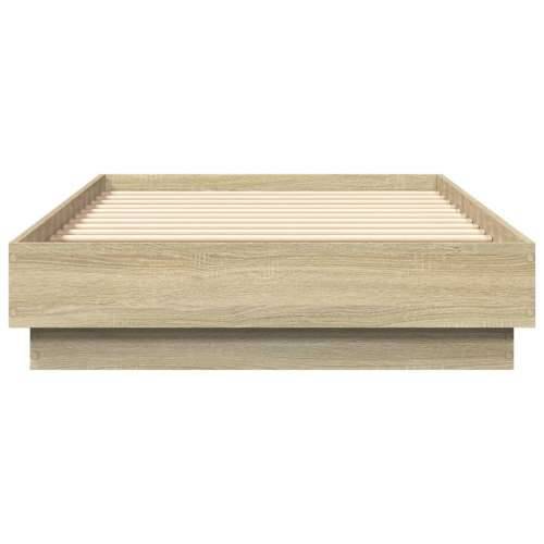 Okvir kreveta s LED svjetlima boja hrasta sonome 90 x 190 cm - sonoma hrast 90 x 190 cm Cijena