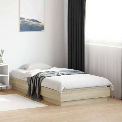 Okvir kreveta s LED svjetlima boja hrasta sonome 75 x 190 cm - sonoma hrast 75 x 190 cm Cijena