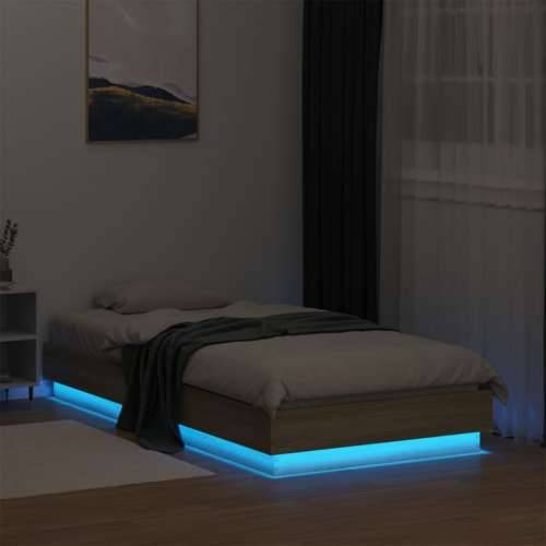 Okvir kreveta s LED svjetlima boja hrasta sonome 75 x 190 cm - sonoma hrast 75 x 190 cm Cijena