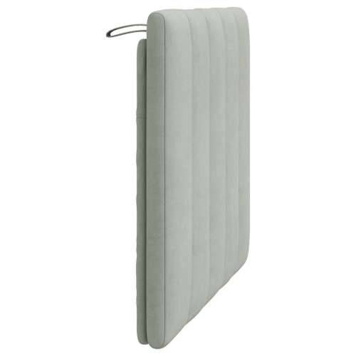 Jastuk za uzglavlje svjetlosivi 80 cm baršunasti - Svjetlosiva 80 cm 1 Cijena