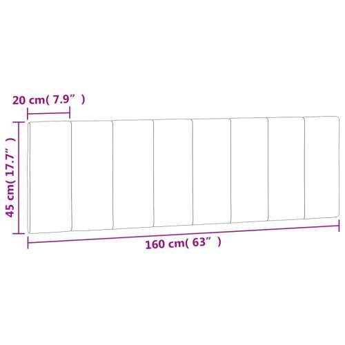 Jastuk za uzglavlje tamnosivi 160 cm baršunasti - Tamno siva 160 cm 1 Cijena