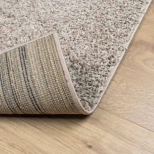 Čupavi tepih PAMPLONA s visokim vlaknima moderni bež 140x200 cm - Bež 140 x 200 cm Cijena