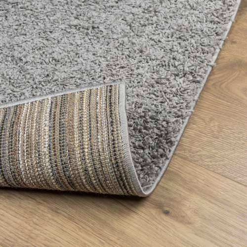 Čupavi tepih PAMPLONA s visokim vlaknima moderni sivi 80x250 cm - Siva 80 x 250 cm Cijena