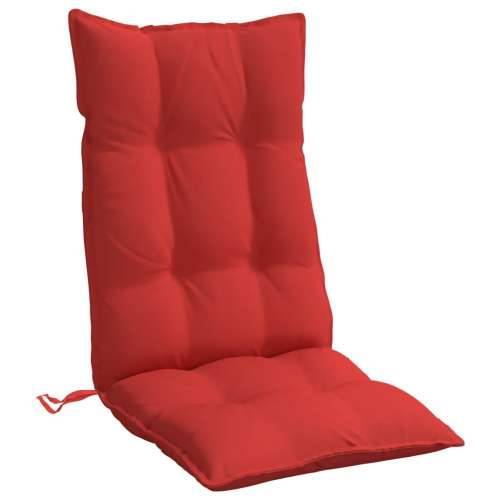 Jastuci za stolicu s visokim naslonom 4 kom crveni od tkanine - Crvena 4 with 2 elastic straps Cijena