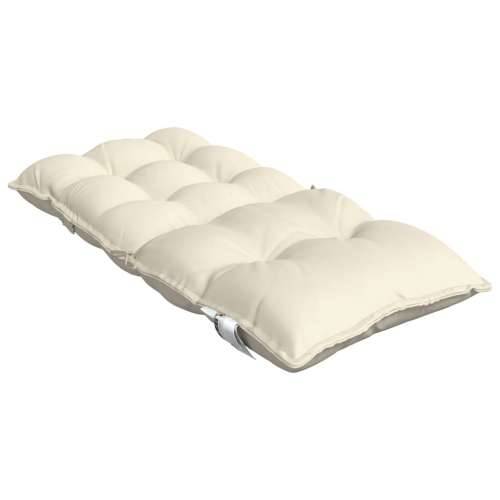 Jastuci za stolice s niskim naslonom 2 kom krem boje od tkanine - Krema 2 with 2 elastic straps Cijena