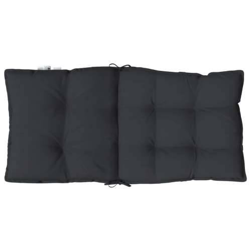 Jastuci za stolice s niskim naslonom 6 kom crni tkanina Oxford - Crna 6 with 2 elastic straps Cijena
