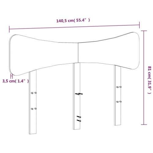 Uzglavlje 135 cm od masivne borovine - Prirodna 135 cm 1 Cijena