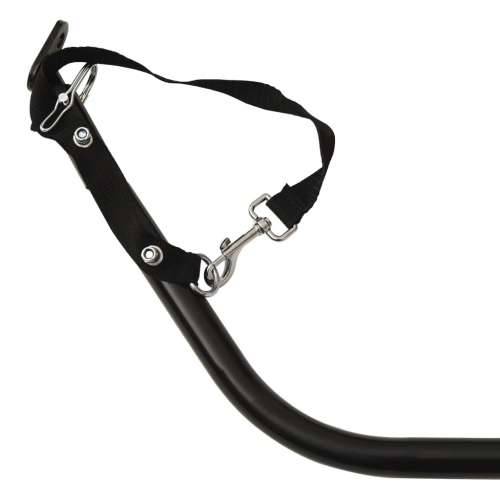 Prikolica za bicikl crno-siva 45 kg željezna - Siva 63 x 126 x 63 cm Cijena