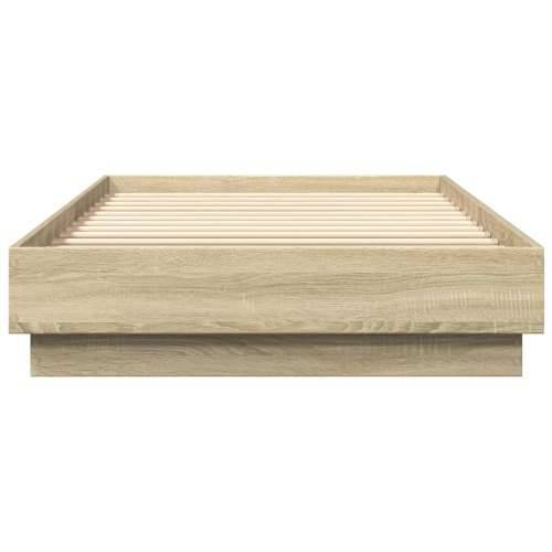Okvir za krevet s LED svjetlima boja hrasta sonome 100 x 200 cm - sonoma hrast 100 x 200 cm Cijena