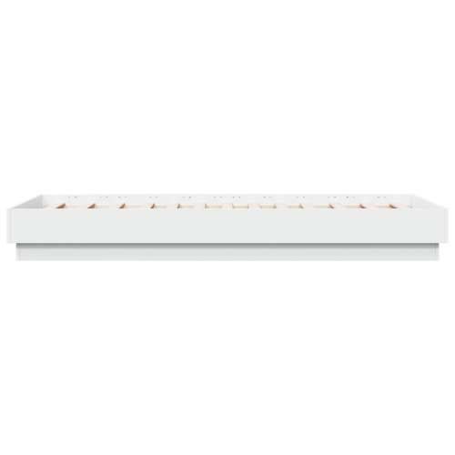 Okvir kreveta s LED svjetlima bijeli 75 x 190 cm - Bijela 75 x 190 cm Cijena