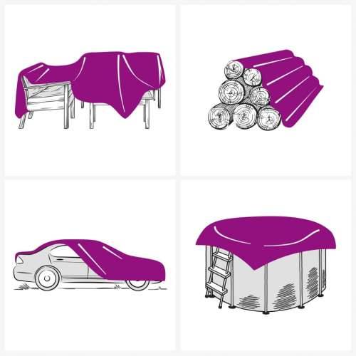 Cerada antracit 3x6 m 650 g/m² - Antracit 3 x 6 m 1 with eyelets Cijena