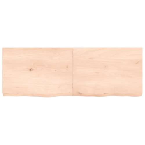 Stolna ploča 140x50x(2-6) cm od netretirane masivne hrastovine - Prirodna 140 x 50 x 6 cm 1 Cijena