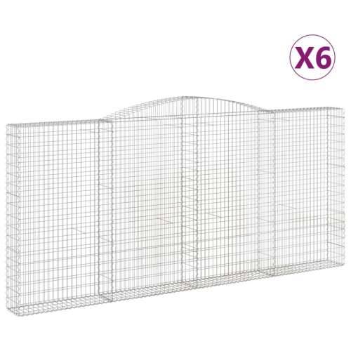 Lučne gabionske košare 6 kom 400x30x180/200cm pocinčano željezo - 400 x 30 x 180/200 cm 6 Cijena