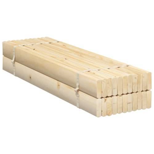 Podnica za krevet 80 x 200 cm od masivne borovine - 80 x 200 cm 22 letvice Cijena