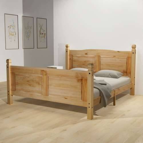 Krevet od meksičkog bora u stilu Corona s madracem 160 x 200 cm