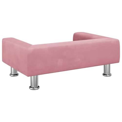 Krevet za pse ružičasti 70 x 45 x 26,5 cm baršunasti - Ružičasta 70 x 45 x 26.5 cm Cijena