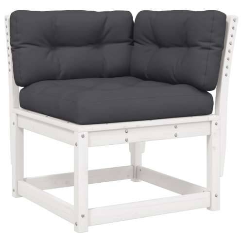 Vrtna garnitura - 6-dijelni set vrtnih sofa s jastucima bijeli masivna borovina - Bijela 1 Cijena