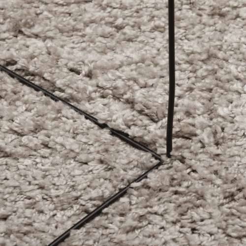 Čupavi tepih PAMPLONA s visokim vlaknima moderni bež 100x200 cm - Bež 100 x 200 cm Cijena