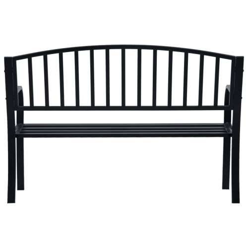 Vrtna klupa crna 120 cm čelična - Crna 1 Cijena