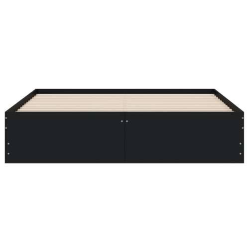 Okvir kreveta s ladicama crni 150 x 200 cm konstruirano drvo - Crna 150 x 200 cm Cijena