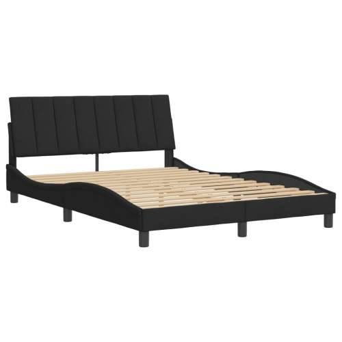 Okvir za krevet bez madraca crni 140x200 cm baršunasti - Crna 140 x 200 cm Cijena