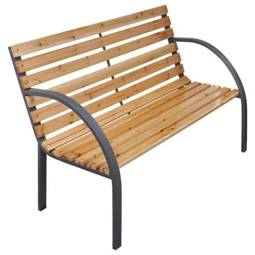 Vrtna klupa 112 cm od masivne jelovine - Smeđa 112 cm 1 Cijena