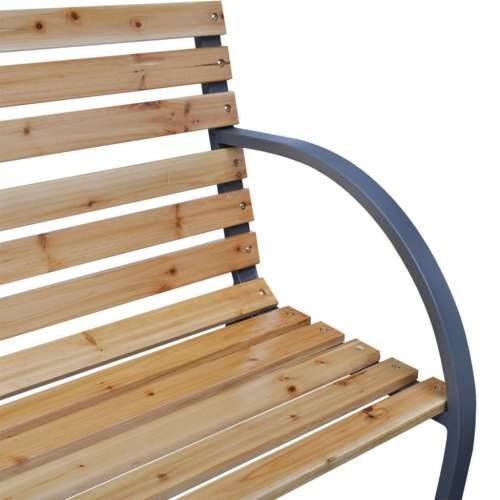 Vrtna klupa 112 cm od masivne jelovine - Smeđa 112 cm 1 Cijena